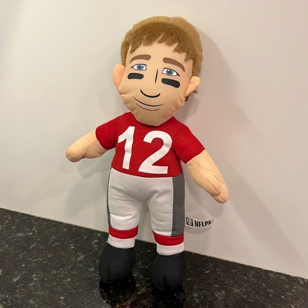 Tom Brady #12 New England Patriots 2013 NFLPA QB Rallymen Stuffed Plush 15”